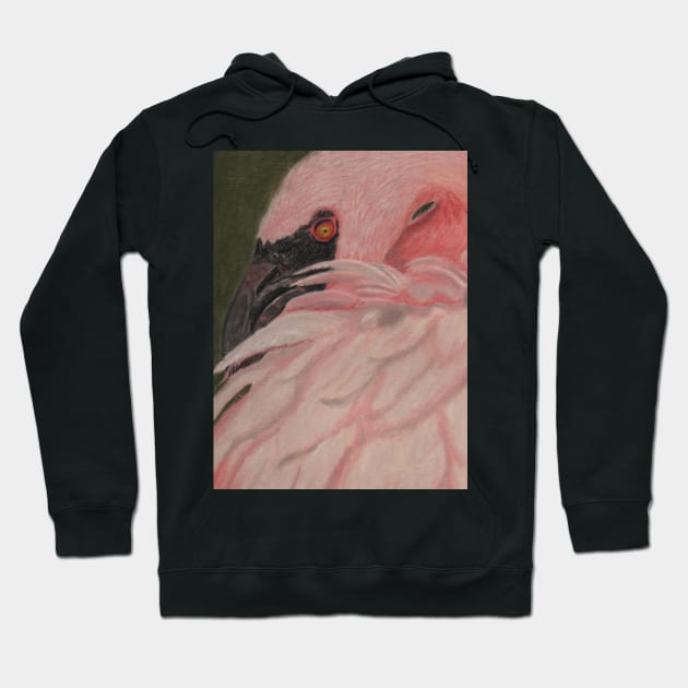 Flamingo Hoodie by teenamarie23art